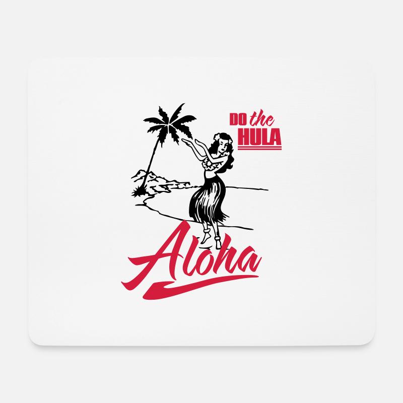 Aloha - do the Hula - Mousepad (Querformat) - Weiß