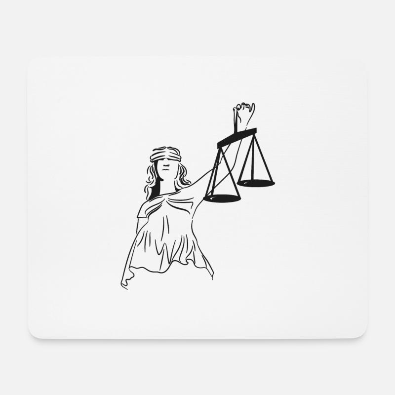 Justitia - Mouse Pad (horizontal) - white