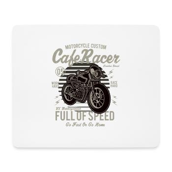 Cafe Racer - Mousepad (Querformat) - Weiß - Vorne