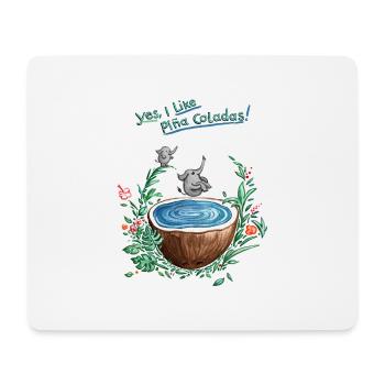 Pina Colada Pool - Mouse Pad (horizontal) - white - Front
