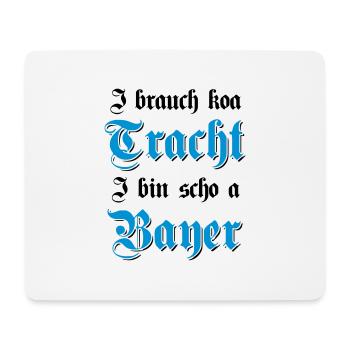 & Wiesn Tracht bayrisches Geschenk - Mousepad (Querformat) - Weiß - Vorne