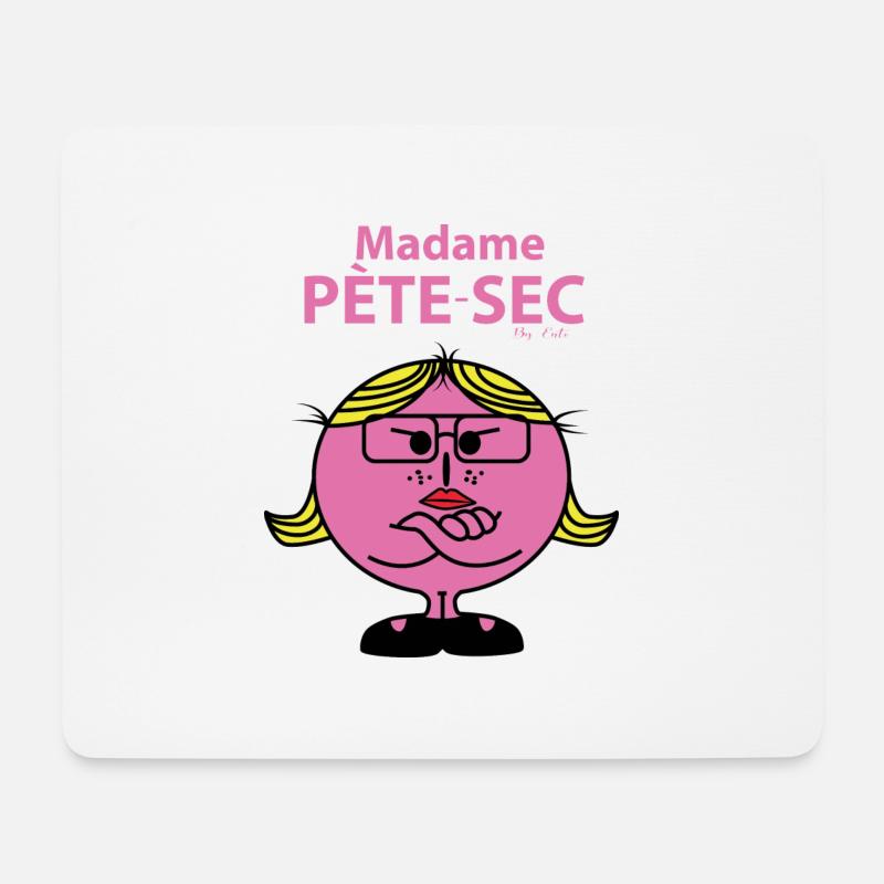 Madame Péte-sec - Mousepad (Querformat) - Weiß