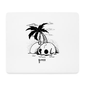 Skull Island of Death - Mouse Pad (horizontal) - white - Front