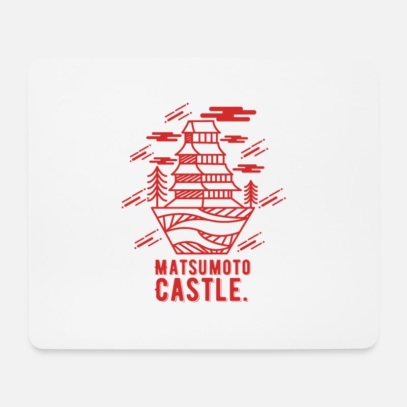 Matsumoto - Mousepad (Querformat) - Weiß