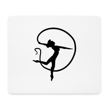 Gymnastik Turnen Akrobatik Geräteturnen Sport - Mousepad (Querformat) - Weiß - Vorne