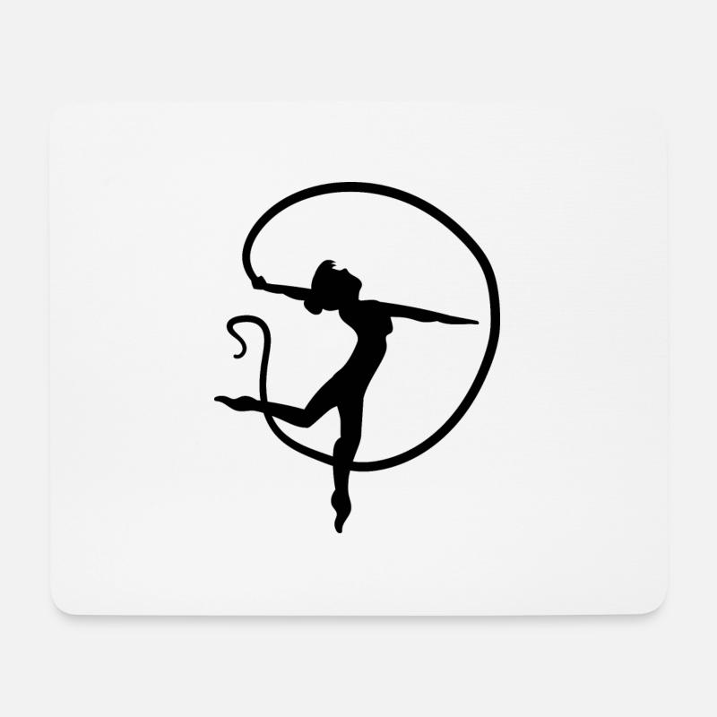Gymnastik Turnen Akrobatik Geräteturnen Sport - Mousepad (Querformat) - Weiß