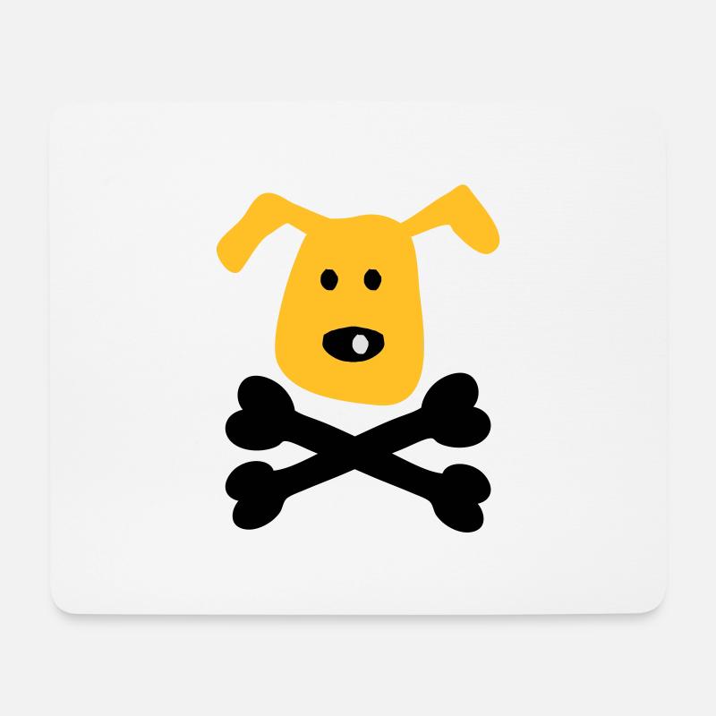Hund - Mousepad (Querformat) - Weiß