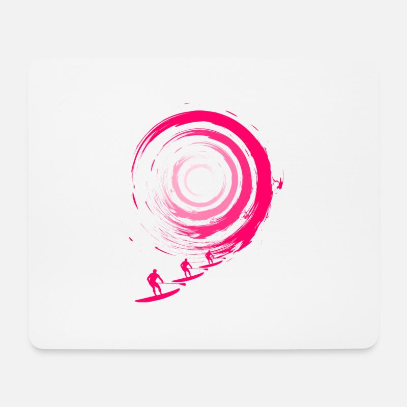 SUP Girl - Mousepad (Querformat) - Weiß