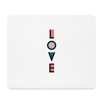 Liebe - Mousepad (Querformat) - Weiß - Vorne