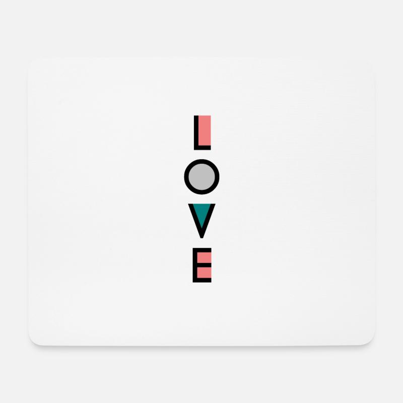 Liebe - Mousepad (Querformat) - Weiß