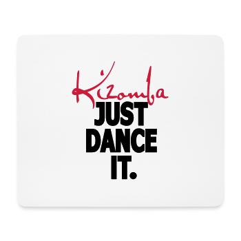 Kizomba. Just Dance It. - Chemise de danse Kizomba - Tapis de souris (format paysage) - blanc - Devant
