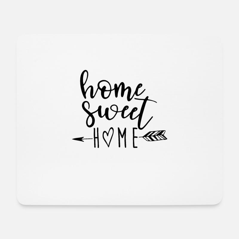 home sweet home - Mousepad (Querformat) - Weiß