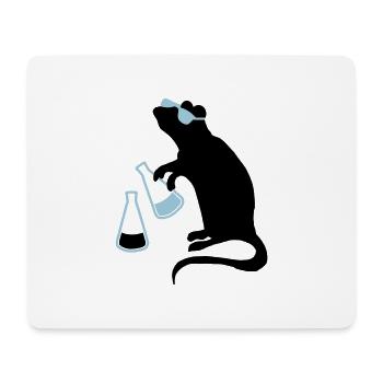 laborratte - Mousepad (Querformat) - Weiß - Vorne