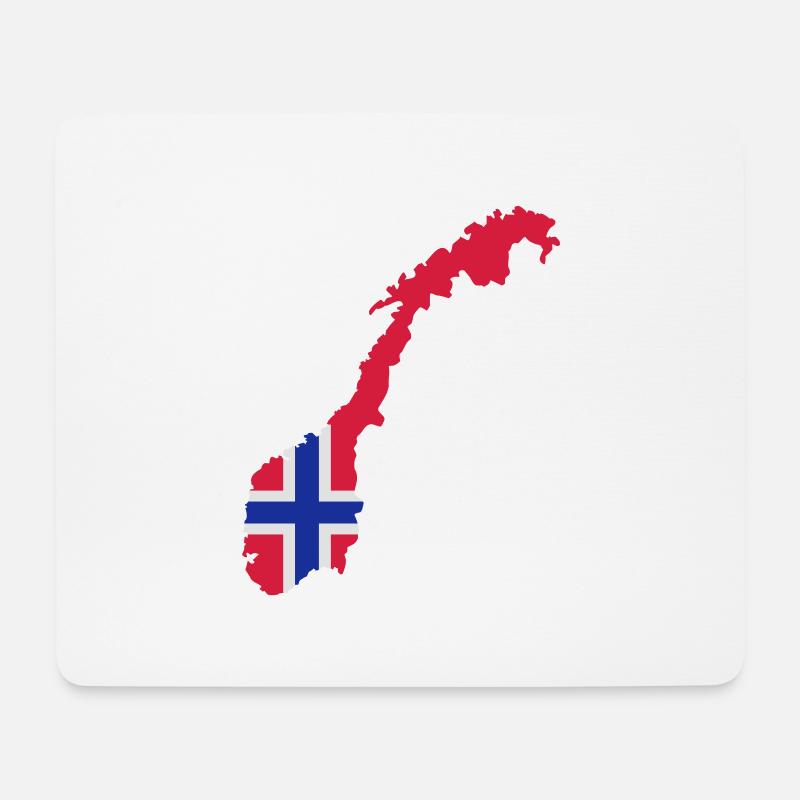 Norwegen - Mousepad (Querformat) - Weiß
