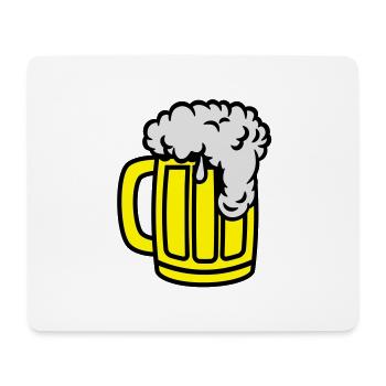 beer__f3 - Mousepad (Querformat) - Weiß - Vorne