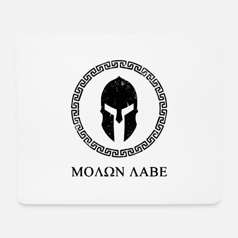 Sparta - Molon Labe - Mousepad (Querformat) - Weiß