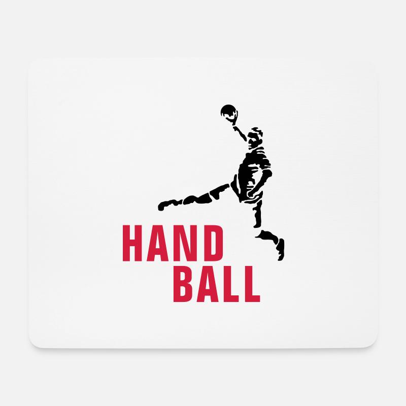 handball_122012_b_2c - Mousepad (Querformat) - Weiß