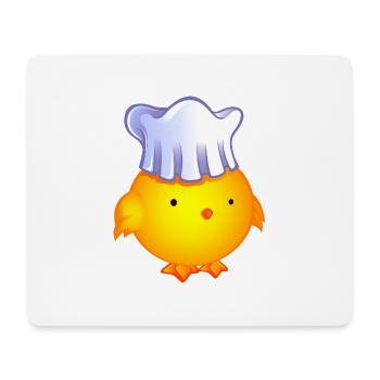 poussin cuisinier.png - Tapis de souris (format paysage) - blanc - Devant