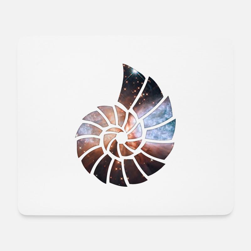 Kosmische Spirale - Mousepad (Querformat) - Weiß