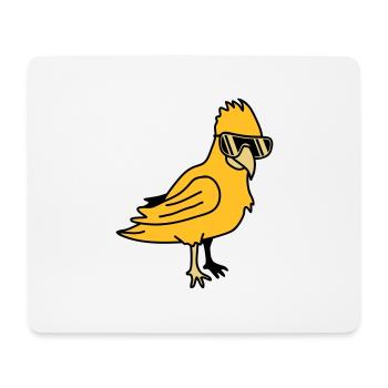 Cool Parrot Bird - Mousepad (Querformat) - Weiß - Vorne