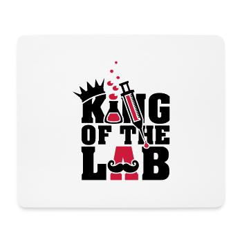 king of the lab (d, 2c) - Mousepad (Querformat) - Weiß - Vorne