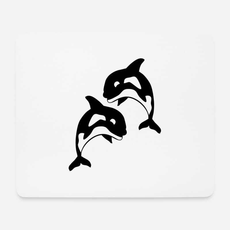 Orca - Mousepad (Querformat) - Weiß