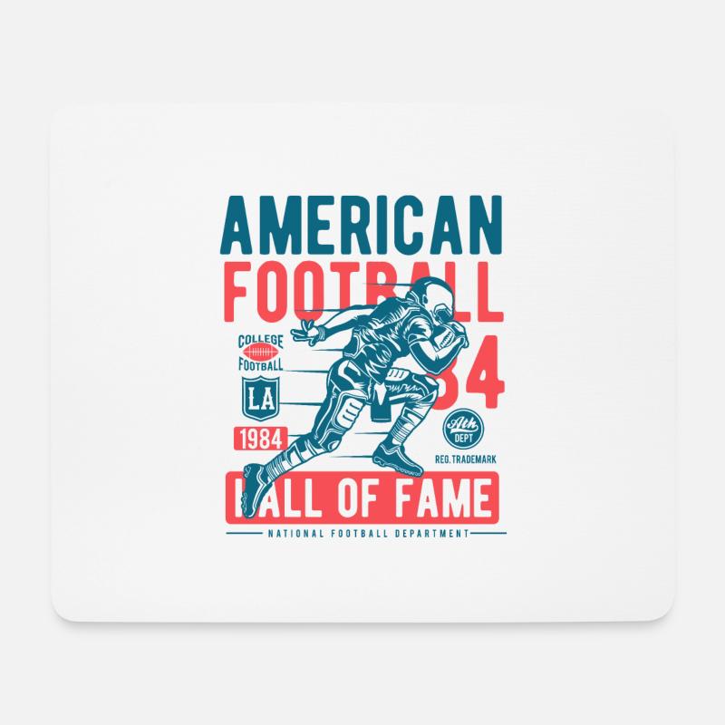 American Football - Mousepad (Querformat) - Weiß