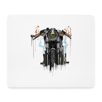 Motorrad - Mousepad (Querformat) - Weiß - Vorne