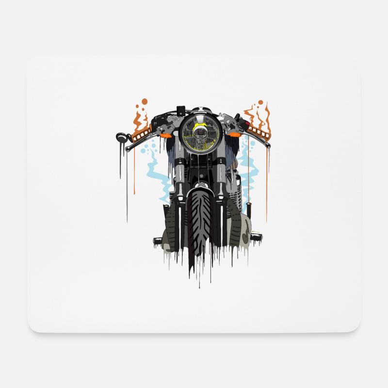 Motorcycle - Mouse Pad (horizontal) - white