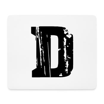 D - Buchstabe - Mousepad (Querformat) - Weiß - Vorne