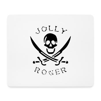 jolly_roger - Tapis de souris (format paysage) - blanc - Devant