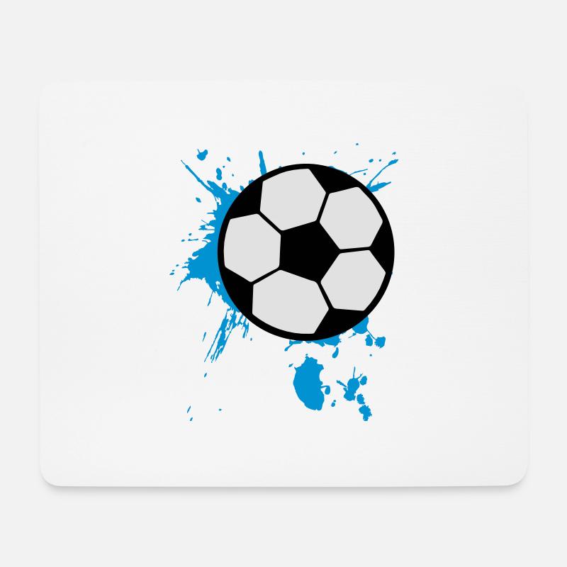 Fußball Soccer 3c - Mousepad (Querformat) - Weiß