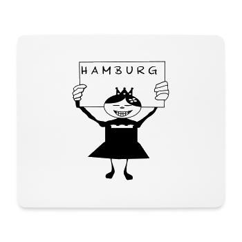 Hamburg - Mousepad (Querformat) - Weiß - Vorne