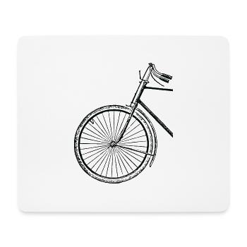 Fahrrad Rennrad Mountainbike Damen Geschenk Idee - Mousepad (Querformat) - Weiß - Vorne
