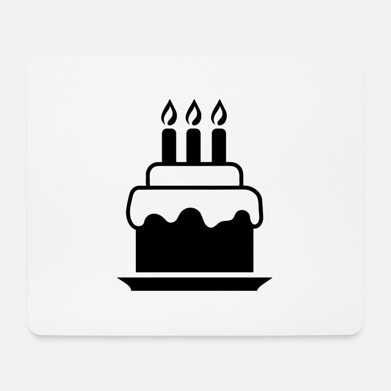 Kuchen - Mousepad (Querformat) - Weiß