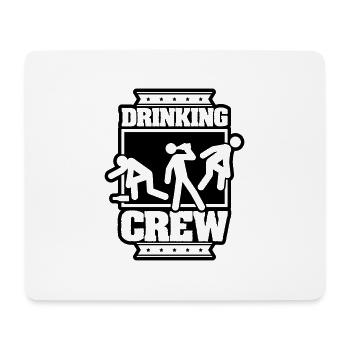 drinking_crew_fr1 - Mousepad (Querformat) - Weiß - Vorne