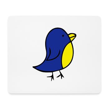 cute-bird - Tapis de souris (format paysage) - blanc - Devant
