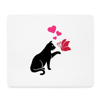 Cat - Mouse Pad (horizontal) - white - Front