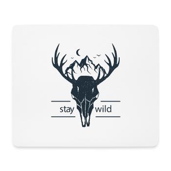 Aventure Randonnée Camping Idée Cadeau Aventure - Tapis de souris (format paysage) - blanc - Devant