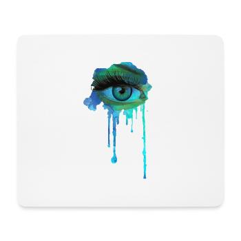 Eyes - Mouse Pad (horizontal) - white - Front