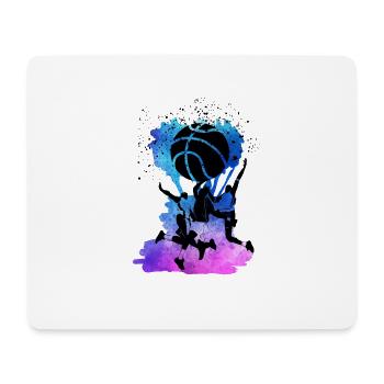 Basketball - Mousepad (Querformat) - Weiß - Vorne