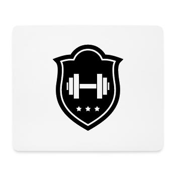 Bodybuilding Fitness Musculation Krafttraining - Mousepad (Querformat) - Weiß - Vorne