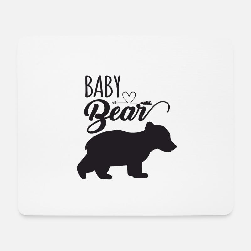Baby bear - Mouse Pad (horizontal) - white