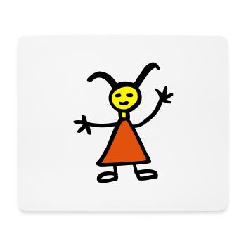 Girl - Mouse Pad (horizontal) - white - Front