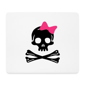 Schädel - Mousepad (Querformat) - Weiß - Vorne