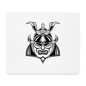 samurai - Mousepad (Querformat) - Weiß - Vorne
