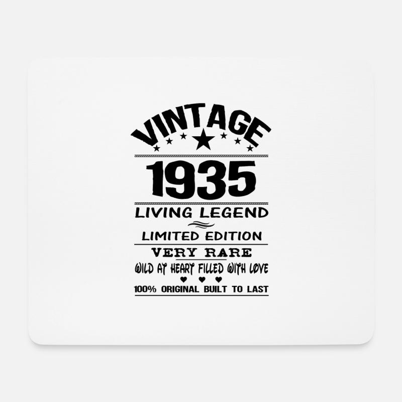 VINTAGE 1935-LIVING LEGEND - Mouse Pad (horizontal) - white