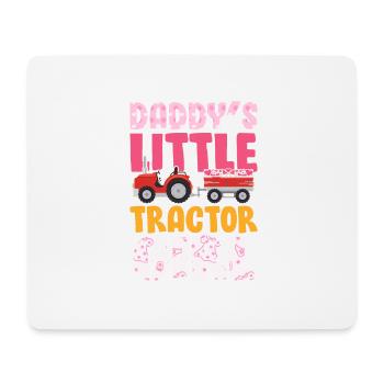Farmer kids tractor gift · tractor girl - Mouse Pad (horizontal) - white - Front