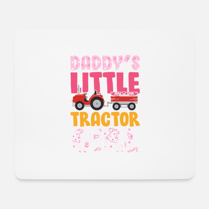 Landwirt Kinder Traktor Geschenk · Traktor Mädchen - Mousepad (Querformat) - Weiß