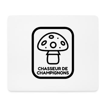 Chasse aux champignons / Champignon / Cueillette - Tapis de souris (format paysage) - blanc - Devant